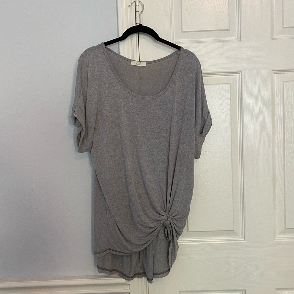 Oversized Grey Top